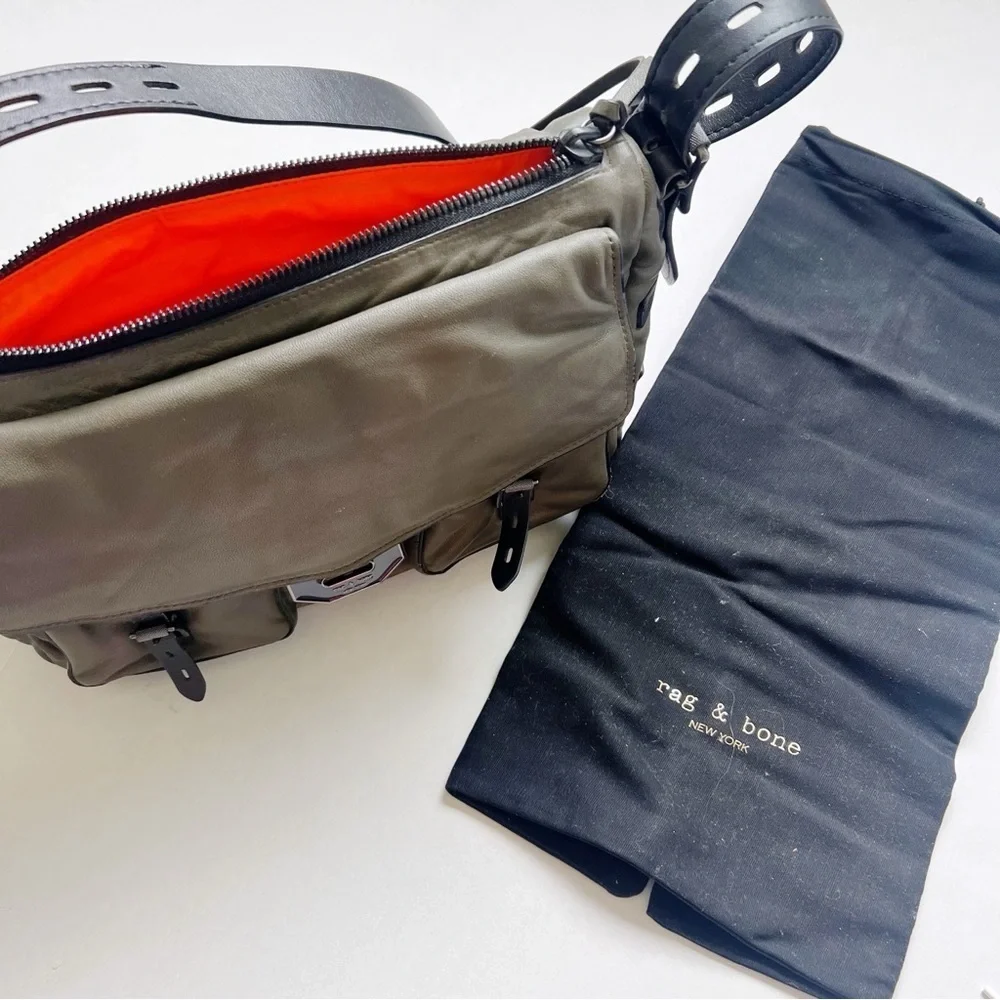 Rag & Bone Field Puffer Crossbody Bag Leather